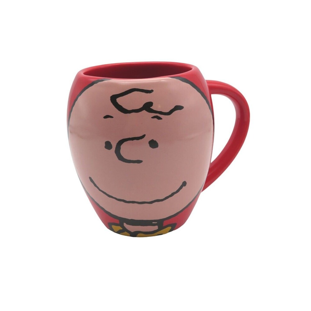 Peanuts Charlie Brown Coffee Mug Tea Cup Red 2010 Peanuts Worldwide LLC